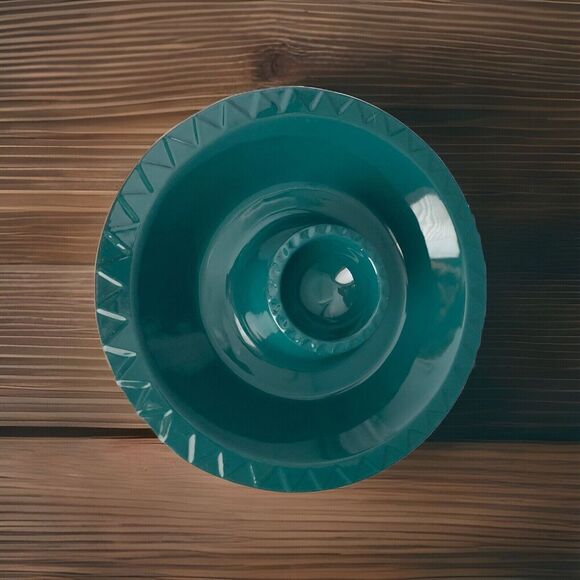 Terra Cotta Chip Dip Serving Bowl by Mexican Fiesta Party Bowl Green Southwest - Picture 7 of 12